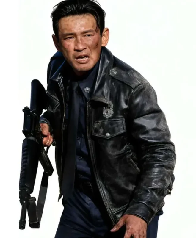 Hwang Jung min Hope 2026 Beom Seok Black Leather Jacket