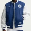 Inter Milan Fanatics Fest NYC 2026 Blue Satin Jacket Front