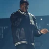 JAŸ-Z 30 Yankee Stadium New York Black Leather Jacket Front