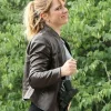 Jacqueline Byers TV Series NCIS NY 2026 Brown Leather Jacket
