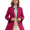 Jane Andrews TV Mini Series The Lady 2026 Mia McKenna-Bruce Pink Wool Blazer