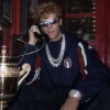 Jannik Sinner Wimbledon Italia Black Track Jacket Front