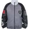 Jeff Hamilton Raiders Vegan Wool Leather Jacket