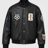 Jeff Hamilton World Cup 2026 Leather Bomber Jacket Front