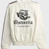 Jessica Alba 2026 White Track Jacket Back