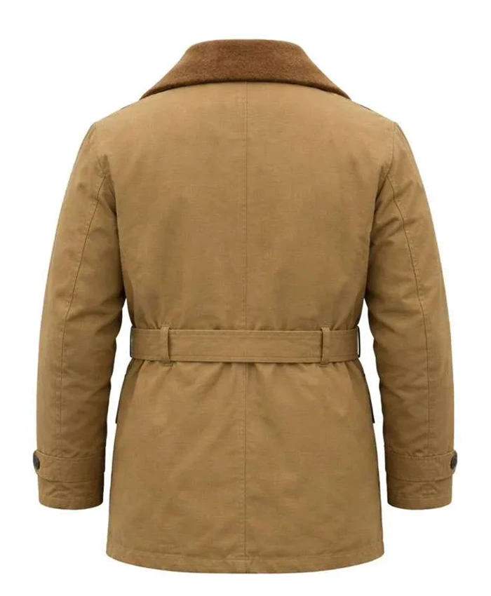 Jimmy 2026 Daniel Fee Khaki Military Coat Back