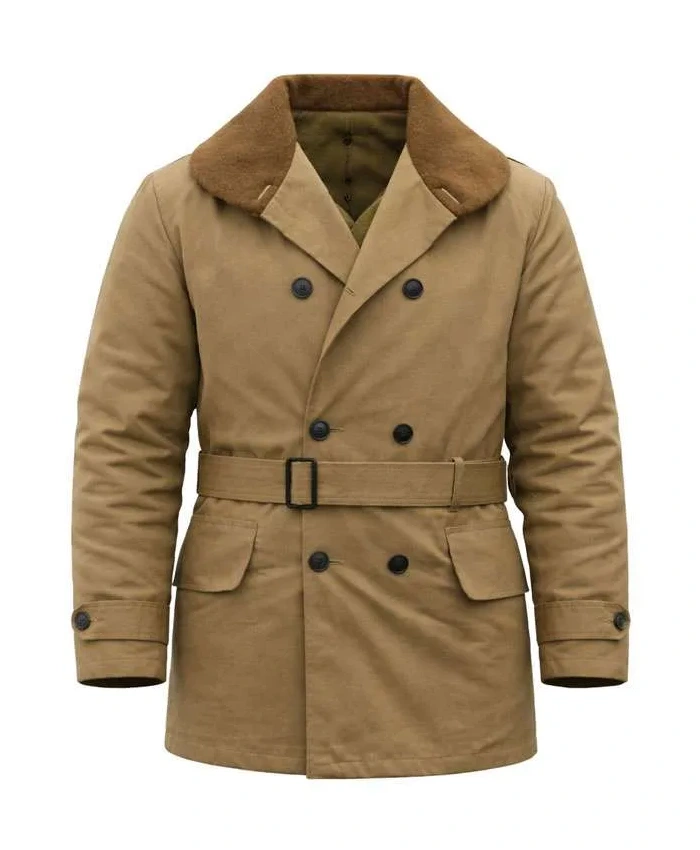 Jimmy 2026 Daniel Fee Khaki Military Coat Front