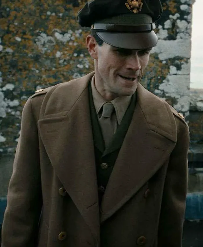 Jimmy 2026 KJ Apa Brown Military Wool Coat