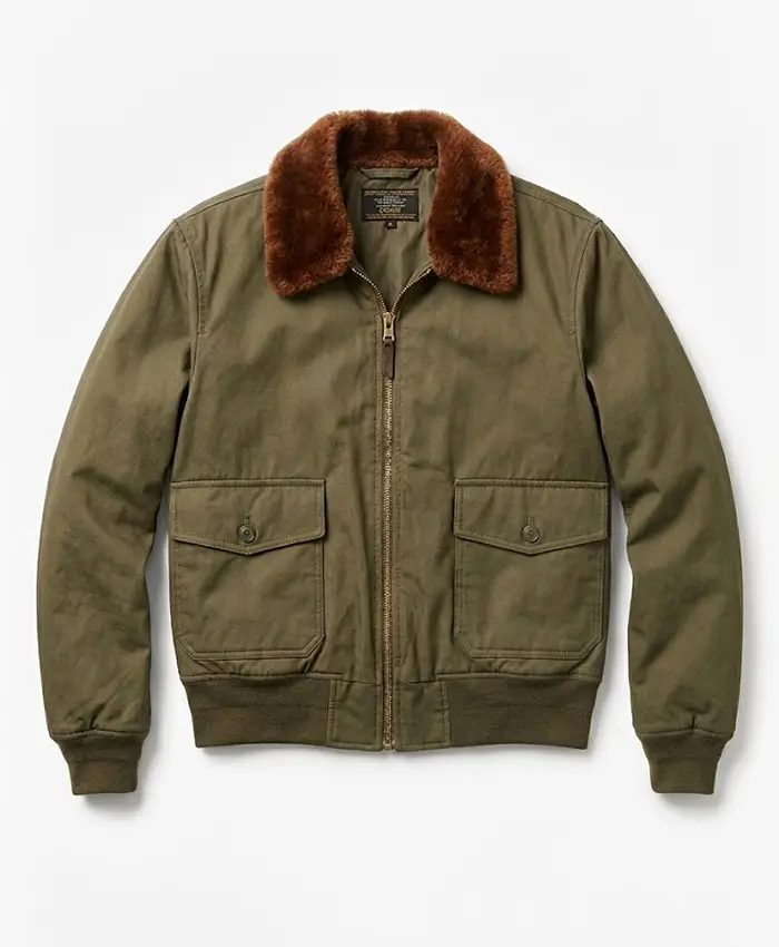 Jimmy 2026 KJ Apa G1 Green Flight Jacket Front