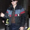Joe Keery NYC Good Morning America Multicolor Bomber Jacket Front