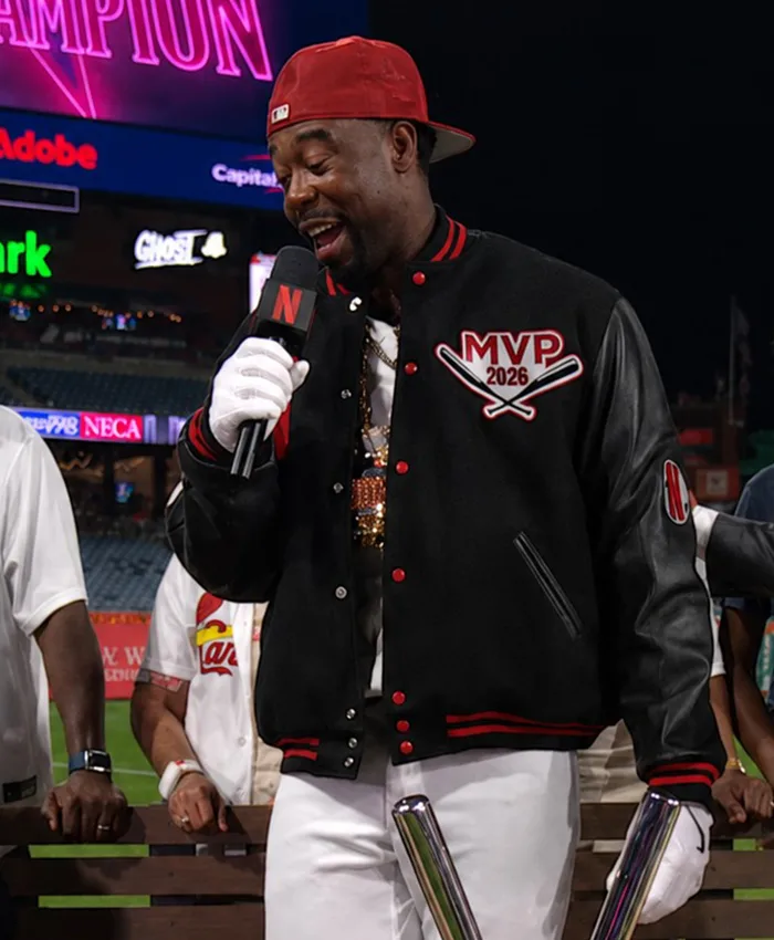 Jordan Walker MVP Black Varsity Jacket Front