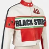 JordeenB Black Stars 42 Custom Leather Jacket Front