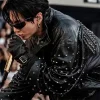 Jungkook Custom Balenciaga Arirang Paris Tour Studded Jacket Front View