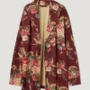 Kelly Reilly TV Series Dutton Ranch 2026 Beth Dutton Ornate Floral Short Robe