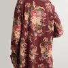 Kelly Reilly TV Series Dutton Ranch 2026 Beth Dutton Ornate Floral Short Robe Back