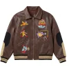KidSuper x McDonald’s Brown Leather Jacket