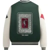 Kith x Batman Joker Green Satin Bomber Jacket Back
