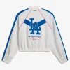 LA Dodgers Off Season x MLB White Full-Zip Track Jacket Back