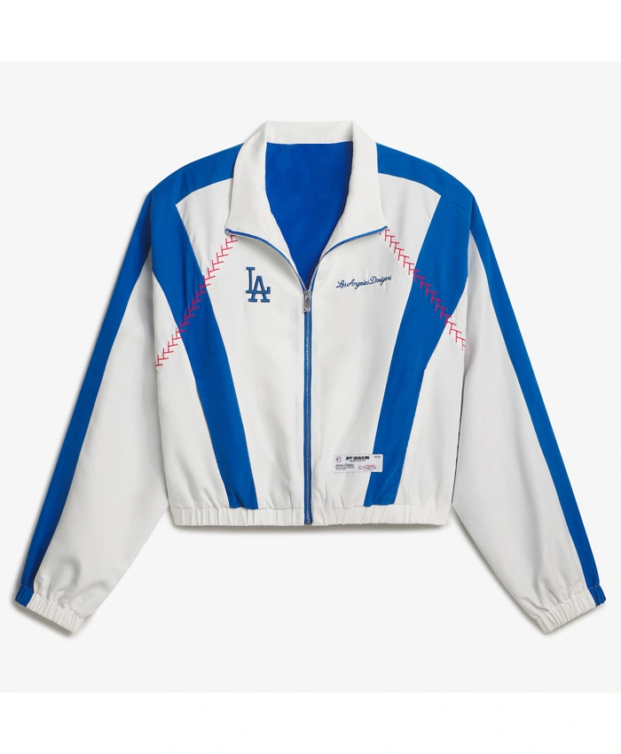 Women’s Los Angeles Dodgers Off Season x MLB White Full-Zip Tracksuit
