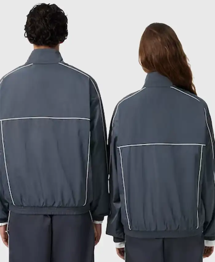 Lacoste x Alpine Grey Track Jacket Back