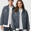 Lacoste x Alpine Grey Track Jacket Front