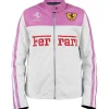 Ferrari Pink Leather Racing Jacket