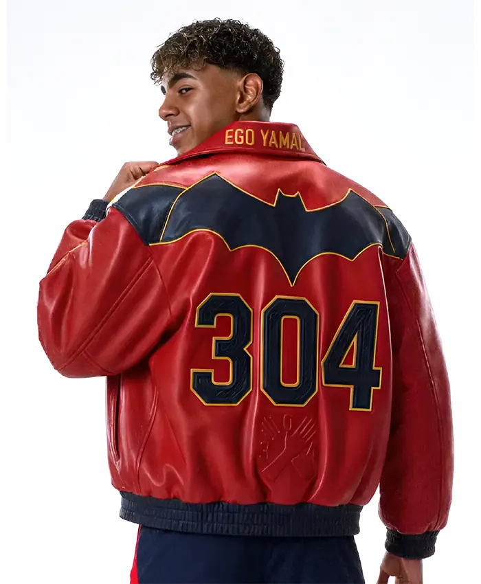 Lamine Yamal Spain Final World Cup Leather Jacket Back