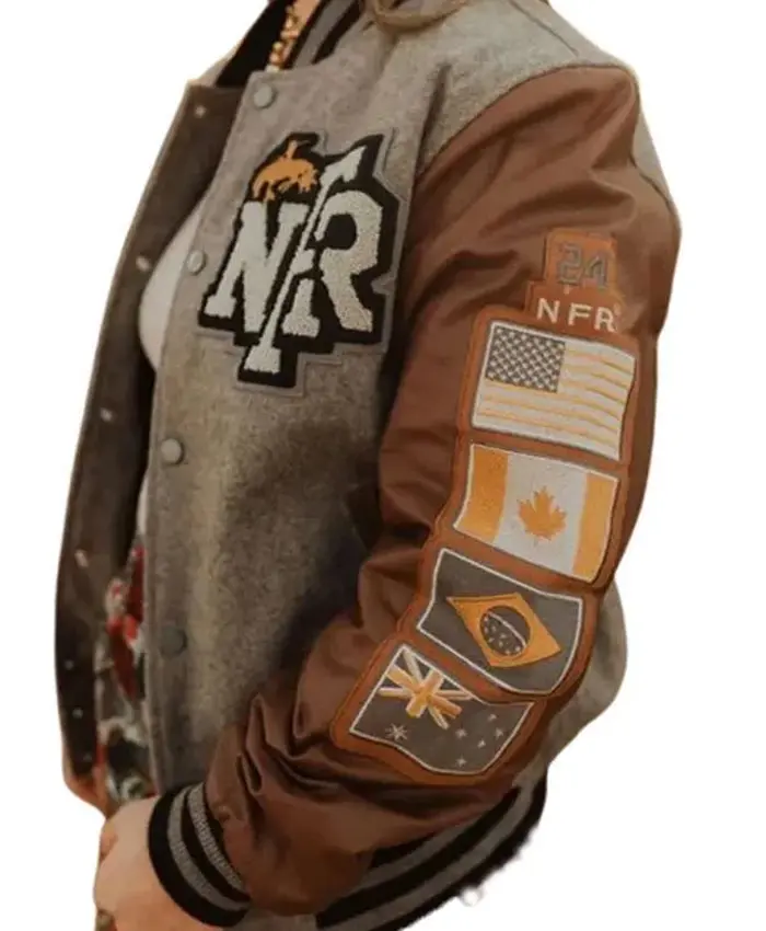 Las Vegas Cowboy National Finals Rodeo Varsity Bomber Jacket