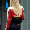 Laura Abla Los Angeles 2026 Moto Leather Jacket Back