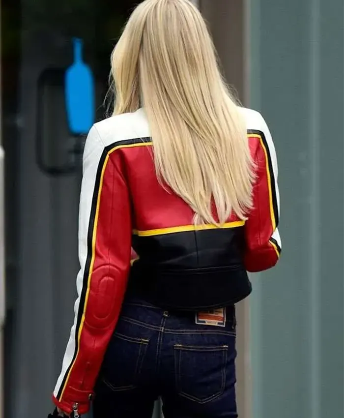Laura Abla Los Angeles 2026 Moto Leather Jacket Back