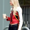 Laura Abla Los Angeles 2026 Moto Leather Jacket Side