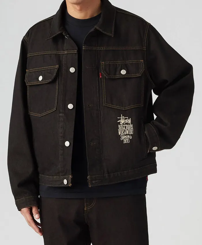 Levis-x-Stussy-Crispy-Rinse-Black-Denim-Trucker-Jacket-men