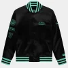 New York or Liberty Twin Flame Black & Green Varsity Jacket For Men and Women