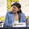 Lisseth Chavez San Diego Comic-Con 2026 Blue Pinstriped Suit