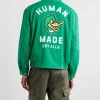 Louis Tomlinson Human Made Green Cotton-Twill Jacket Back