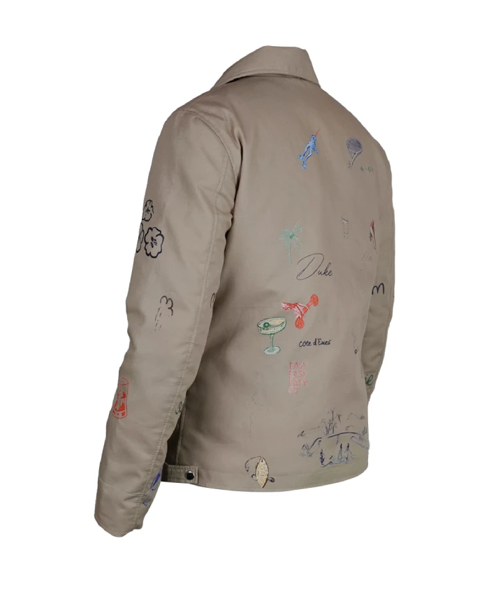 Montreal Concert Louis Tomlinson jacket with shirt collar and zip closure