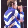 Love On Tour Harry Styles Blue Striped Jacket Back