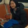 Lucy Liu Tv Series Reacher 2026 Black Hooded Coat Front