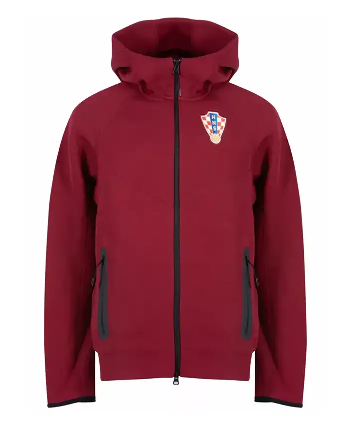 Marco Pasalic National Team Croatia Maroon Jacket Front