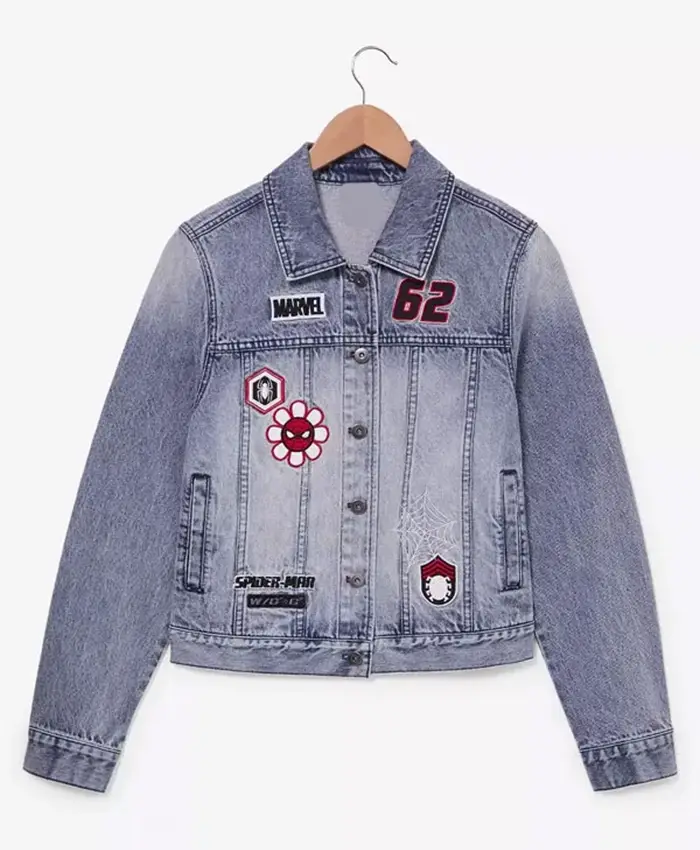 Marvel Spider-Man Women’s Blue Denim Jacket