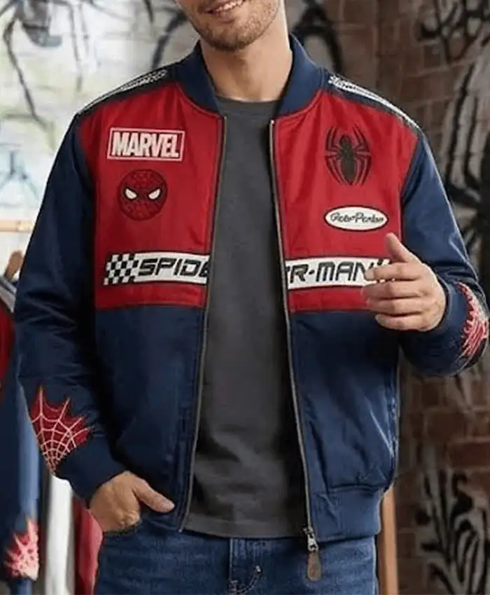 Marvel Spider-Man racing Bomber Jacket