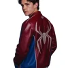 Marvel x Spider Man Tom Holland Leather Jacket For Sale