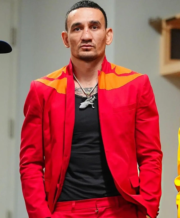 Max Holloway UFC 329 Red Suit On Sale