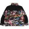 Men’s Hybrid Camo Snowboard Multicolor Jacket Back