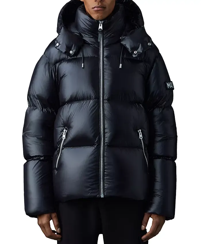 Mens-Mackage-Hooded-Black-Puffer-Jacket