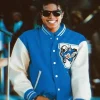 Michael Jackson VAN 1988 Stadium Varsity Jacket Blue and White