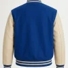Michael Jackson VAN 1988 Stadium Varsity Jacket White and Blue Back