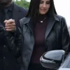 Michelle Saniei LA Street Style Leather Trench Coat For Sale