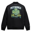Mitchell & Ness 2026 Draft Satin Full-Zip Bomber Jacket Back