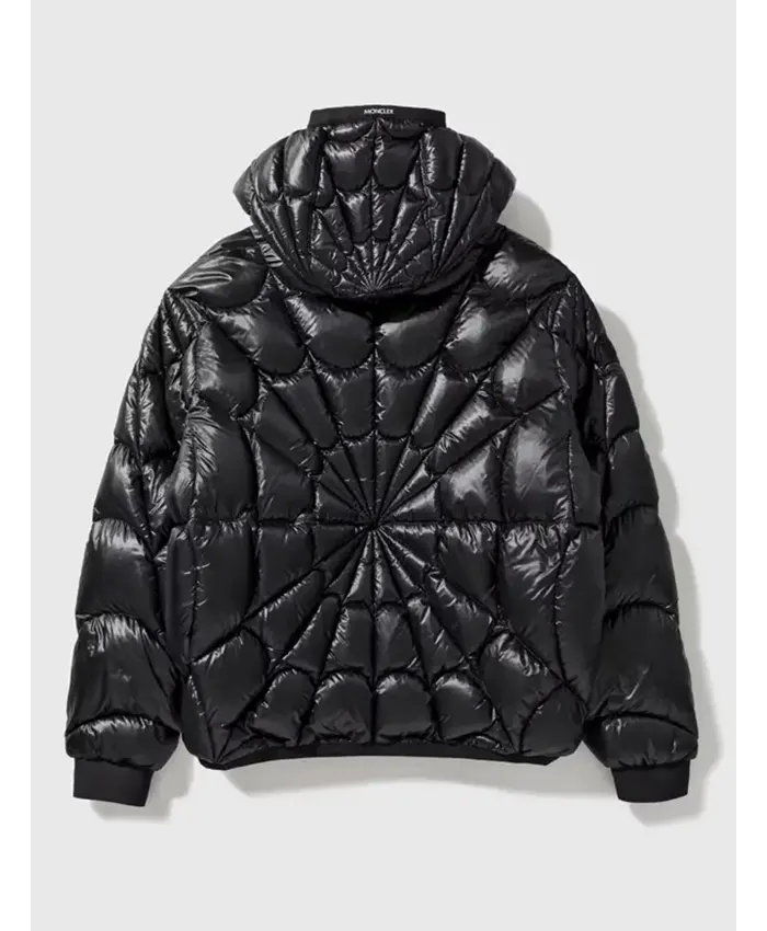 Moncler X Spiderman Black Padded Jacket Back